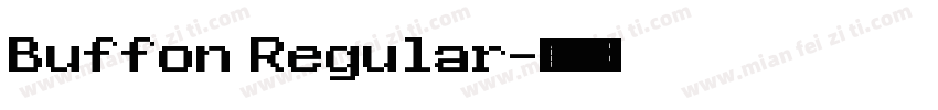 Buffon Regular字体转换
